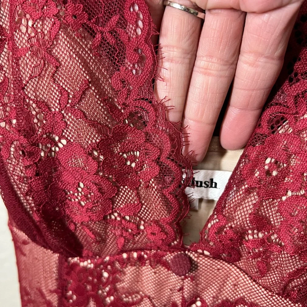 Red Lace Maxi Dress - Picture 6 of 6